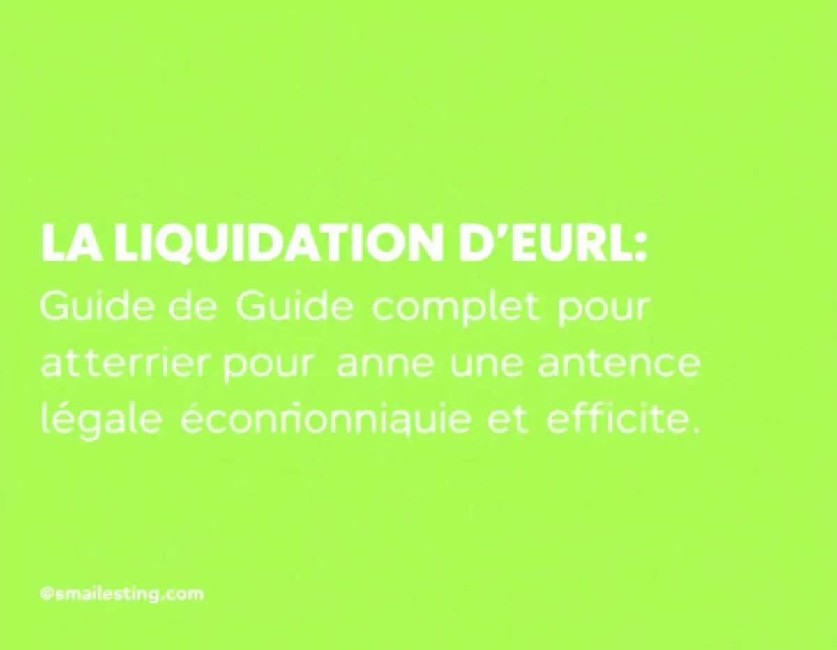 La liquidation d'EURL : Guide complet pour une annonce légale conforme et efficace