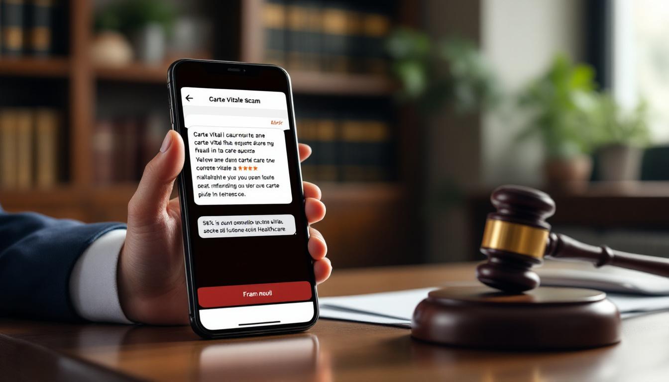 Les lois pour lutter contre l'arnaque carte vitale sms en France